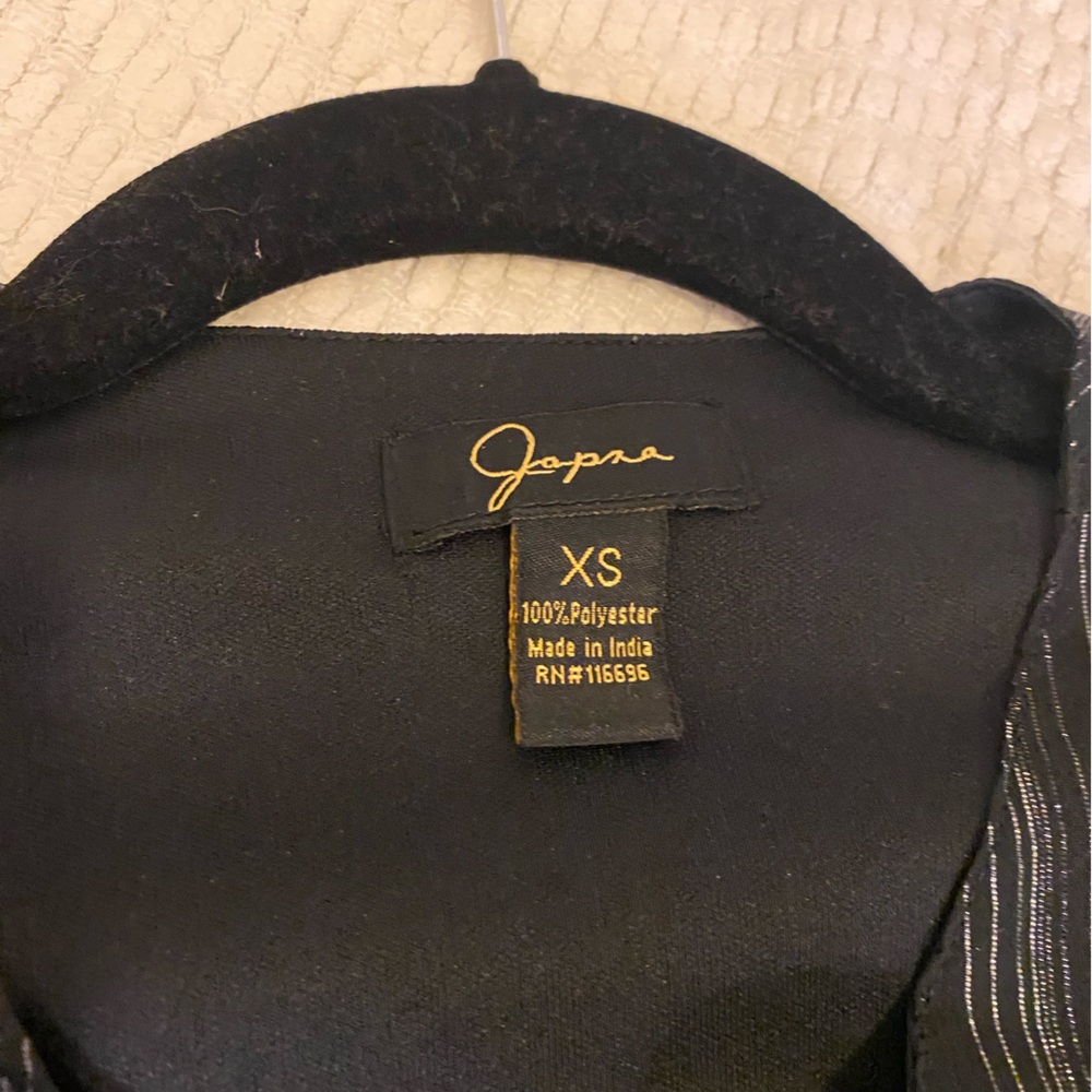 Japna sheer black blouse Size XS - Picture 3 of 6